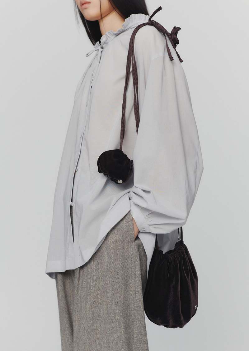 【AMOMENTO】24fw VELVET SHIRRING TOTE BAG Amomento Tote bags for Women | Online Sale up to 60% off | Lyst