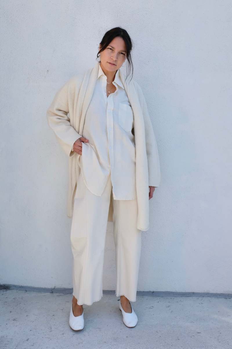 24AW【LAUREN MANOOGIAN】TAPER COAT Lauren Manoogian Taper Coat - Raw White | Garmentory