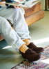 RoToTo Double Face Crew Knit Sock - Yellow - Thumbnail 7