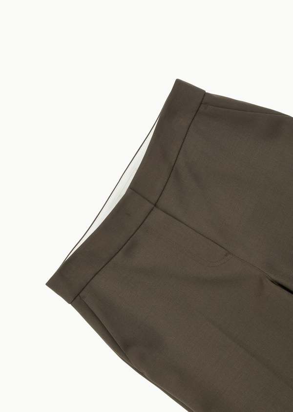 【AMOMENTO】24fw STRAIGHT FIT WOOL PANTS Amomento Straight Fit Wool Pants - Khaki – The Frankie Shop