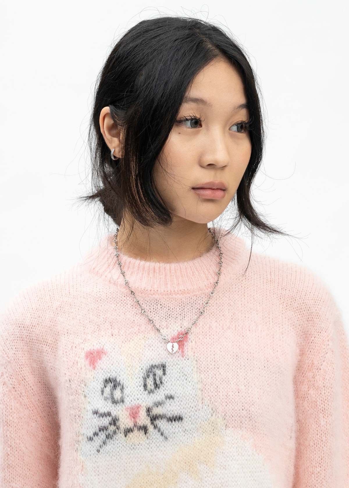 Magliano Micro Broken Heart Necklace - 925 Silver | Garmentory