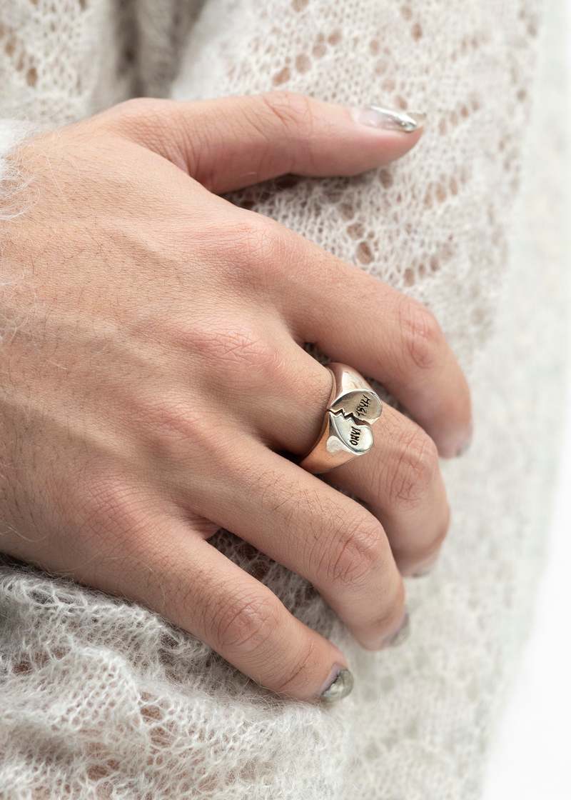 【関税込み】Magliano シルバー Broken Heart Mini リング 925-SILVER-MINI-BROKEN-HEART-