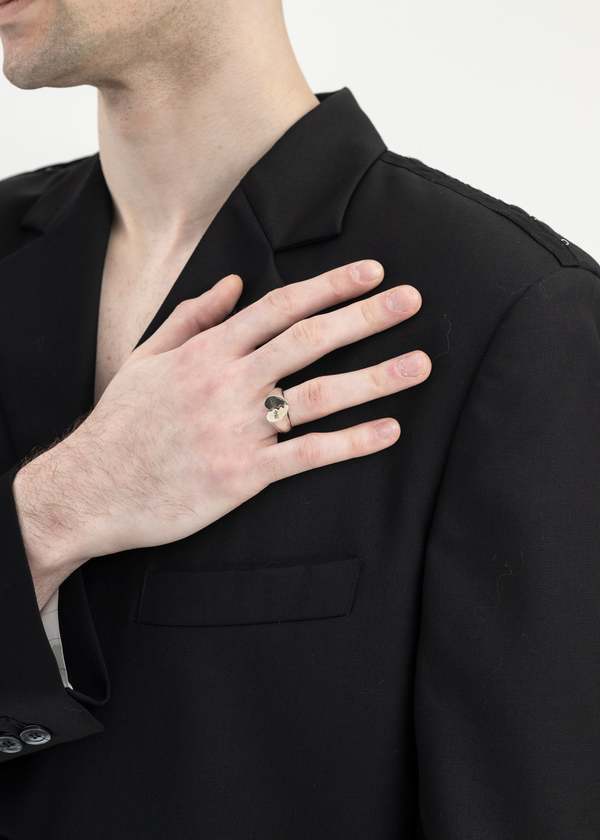 Magliano 925 SILVER MINI BROKEN HEART RING | Garmentory