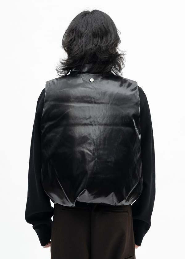 Omar Afridi Foamed Vest - Black | Garmentory