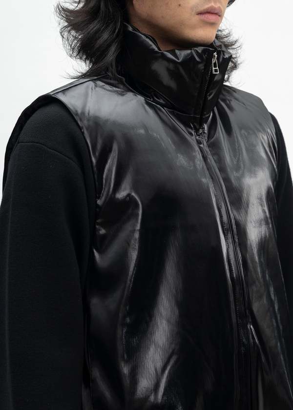 Omar Afridi Foamed Vest - Black | Garmentory