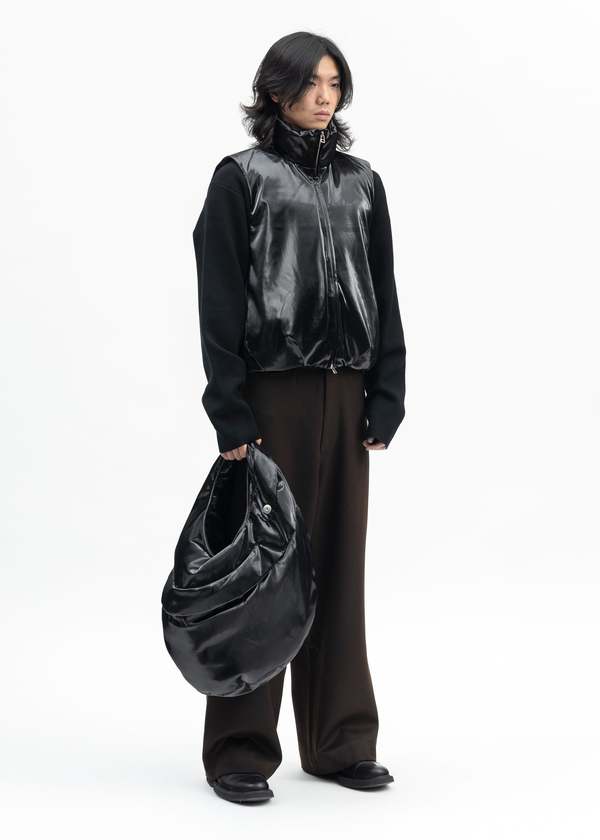 Omar Afridi Foamed Vest - Black | Garmentory