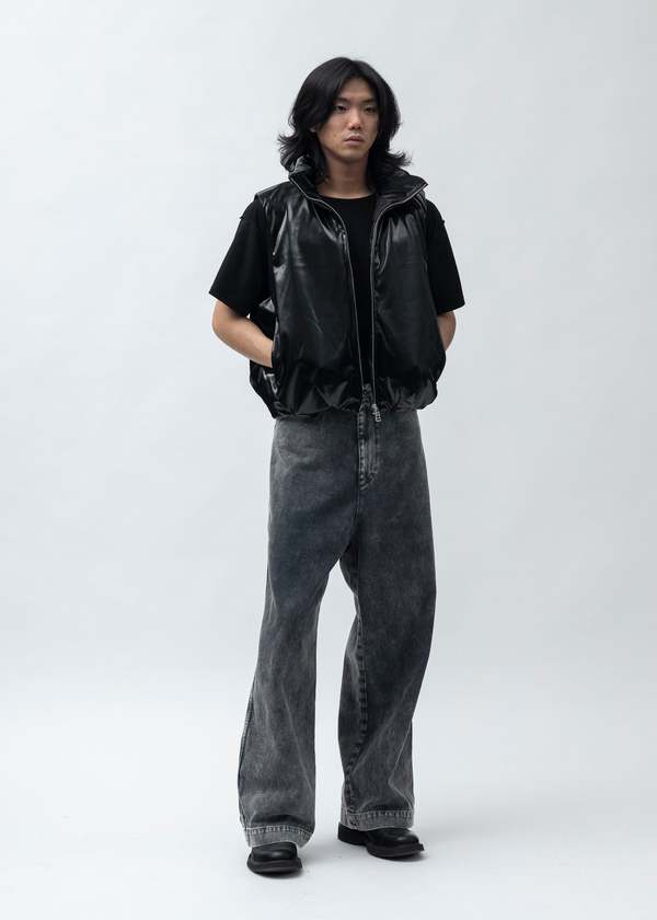 Omar Afridi Foamed Vest - Black | Garmentory