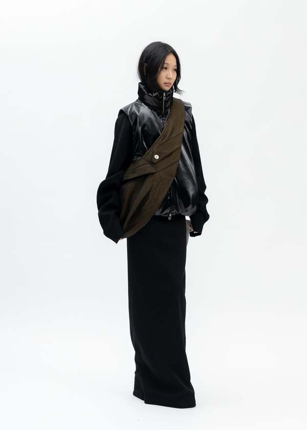 Omar Afridi Foamed Vest - Black | Garmentory