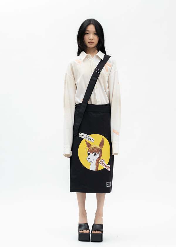 Kidill BLACK KILT SKIRT WHO KILLED BAMBI - BLACK