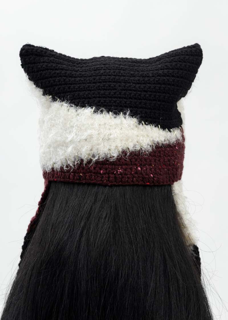 帽子 KIDILL WHO KILLED BAMBI HAND KNIT BEANIE Kidill Who Killed Bambi Hand Knit Beanie - Navy Blue Multi
