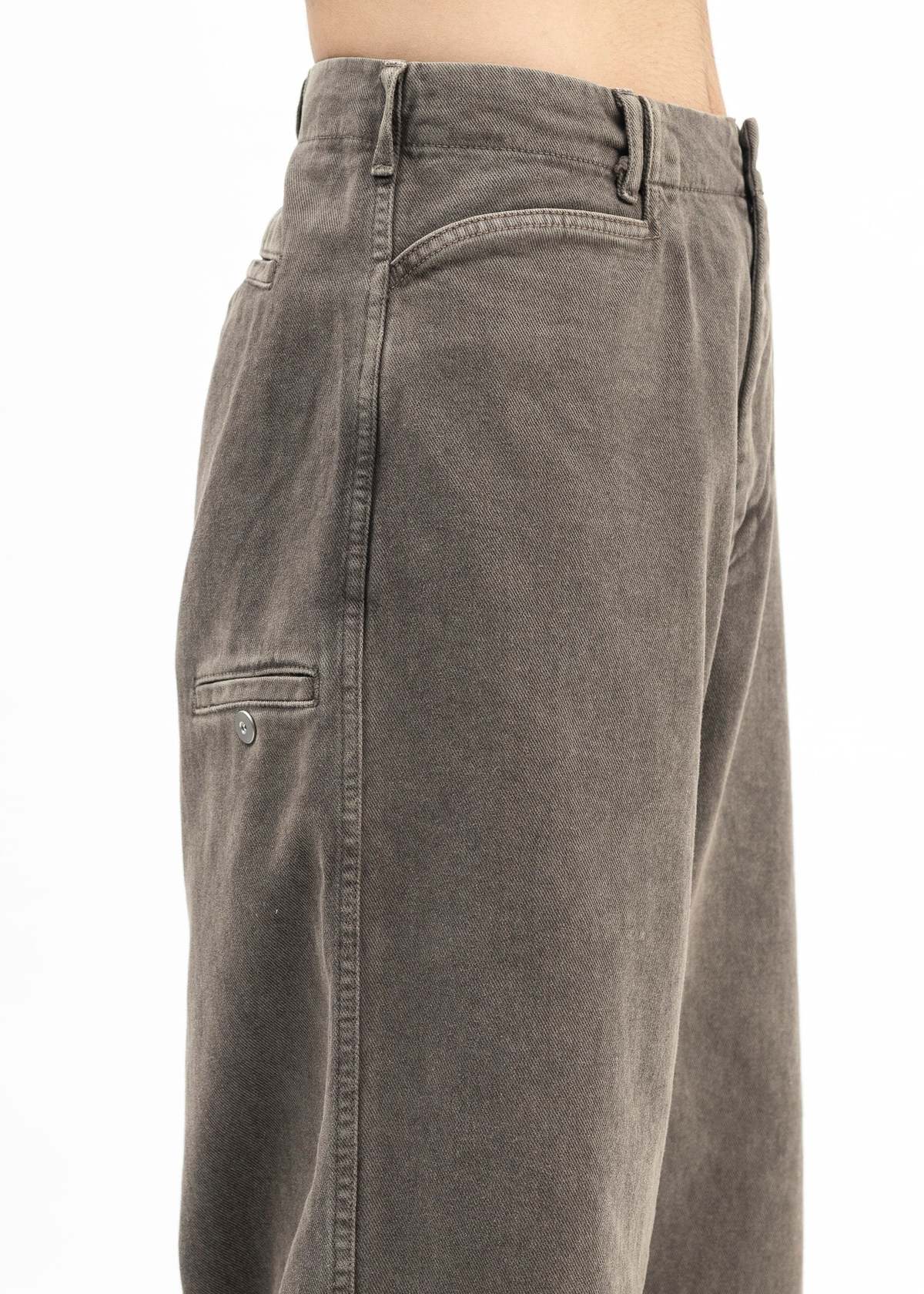 Omar Afridi Dyed Denim Trotti Baggy Trousers - Brown | Garmentory