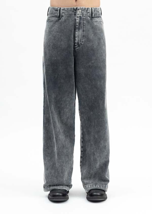 Omar Afridi Dyed Denim Trotti Baggy Trousers - Grey | Garmentory