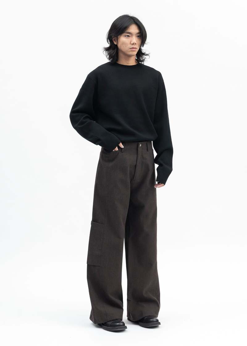 Omar Afridi 22SS チェック柄 ワイドパンツ スラックス Omar Afridi 22SS チェック柄 ワイドパンツ スラックス タグ付き