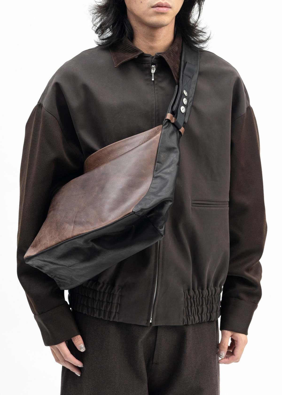 Omar Afridi MIX OILY COW HIDE OSCAR BAG - Multi | Garmentory