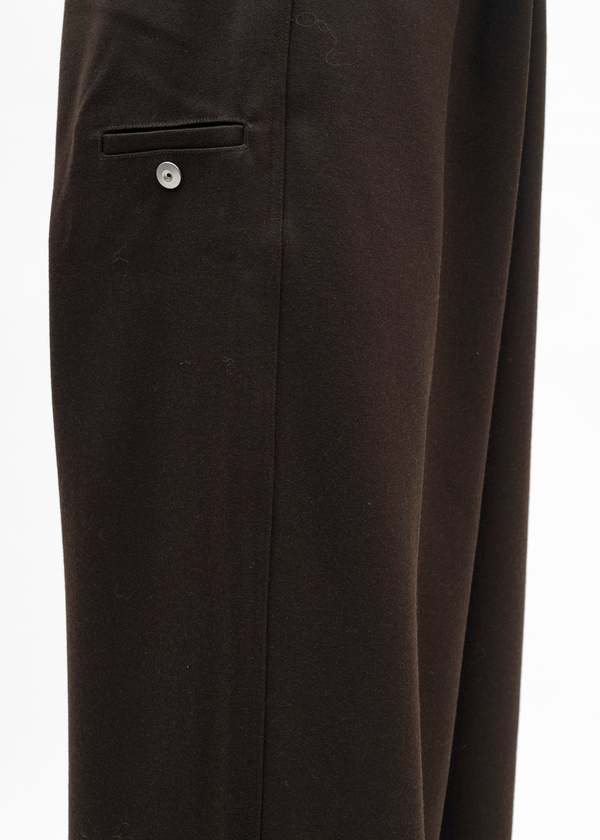 Omar Afridi TOBACCO HEAVY TUXEDO TROTTI BAGGY TROUSERS - Tabacco