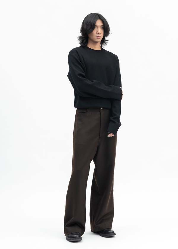 【Omar Afridi】TROTTI BAGGY TROUSERS 46 Omar Afridi Trotti Baggy Trousers （Tobacco） -FASCINATE