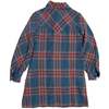 I. Magnin Tartan Tweed Victorian Prairie Mini Dress - Blue - Thumbnail 4