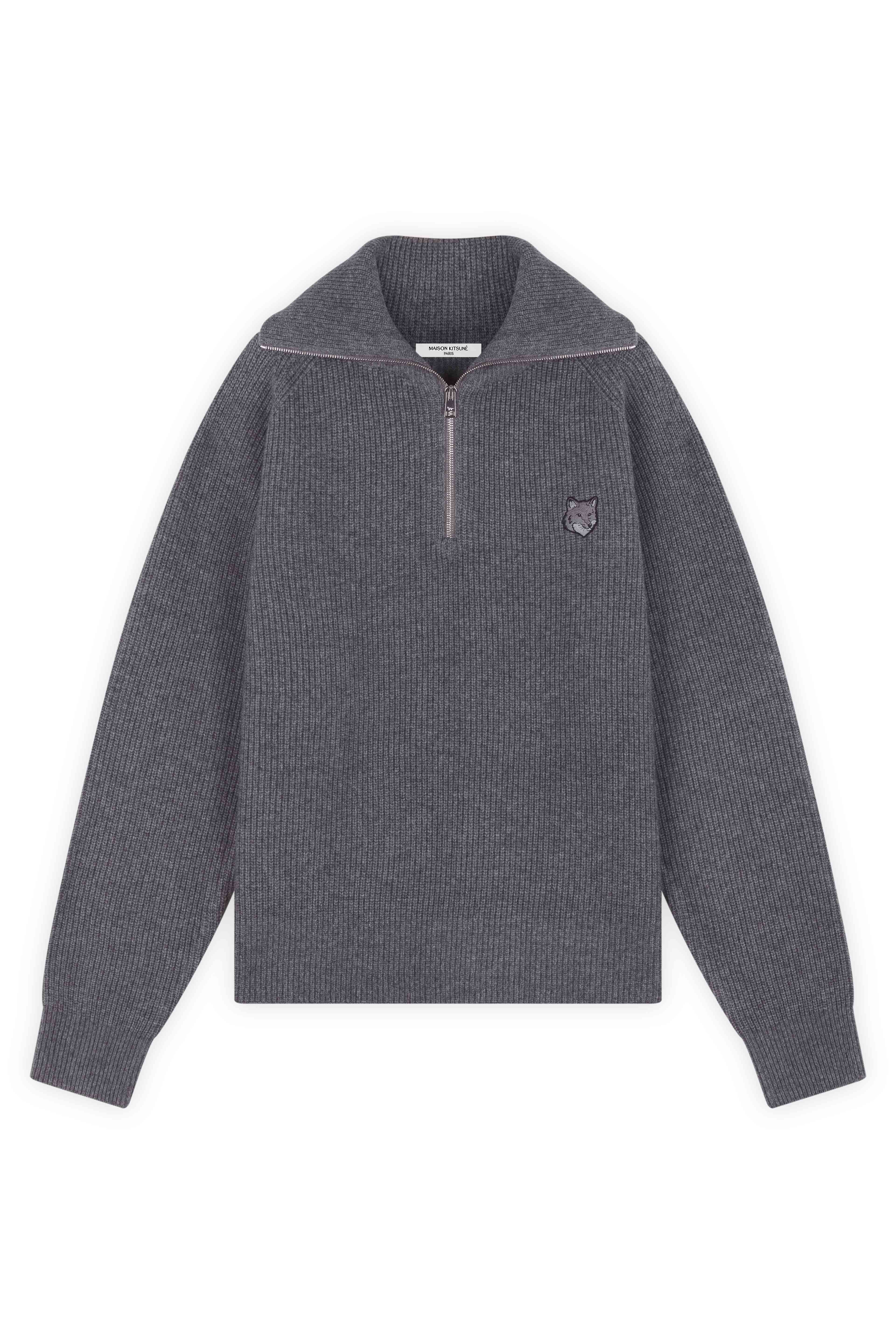 MAISON KITSUNE HALF-ZIP SWEATER Sweatshirts & Hoodies - Ready to 