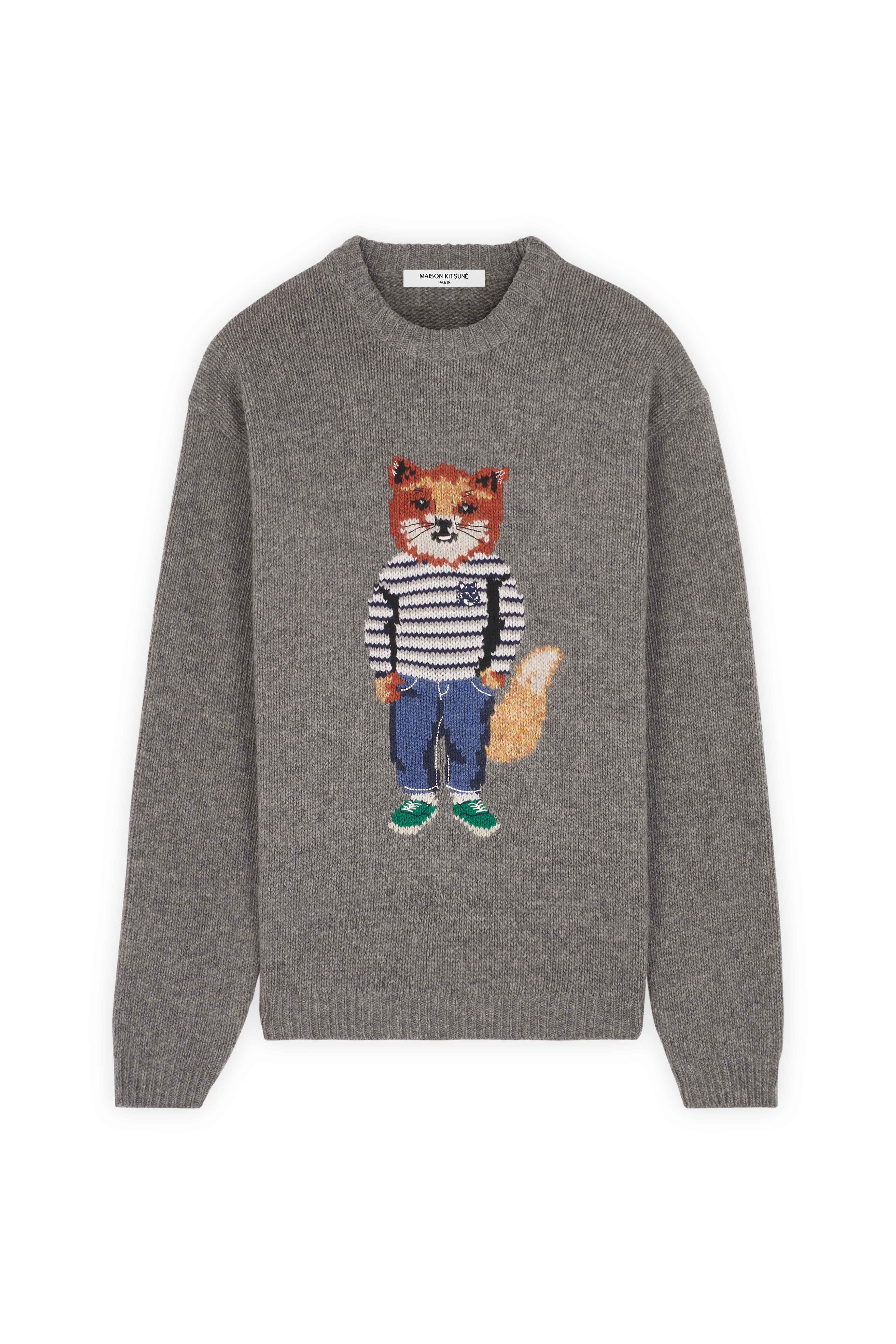 メゾンキツネ DRESSED FOX INTARSIA JUMPER XS 【公式通販】
