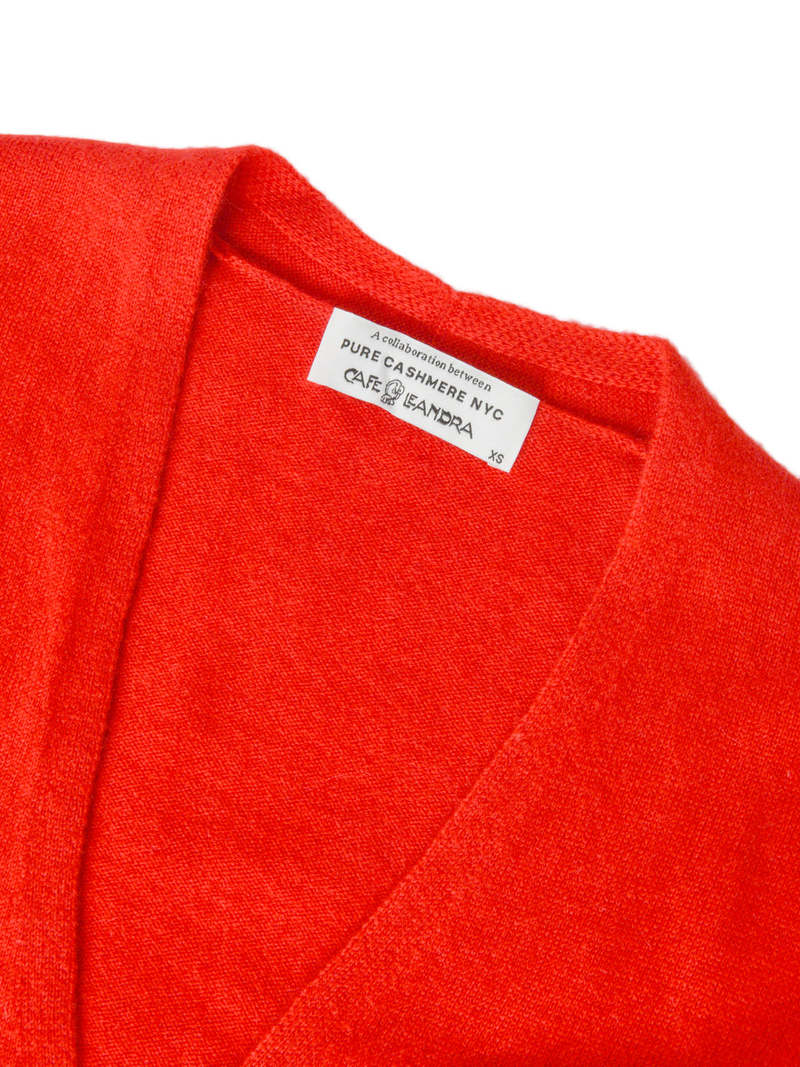 PURECASHMERE NYC Wrap Cardigan - Lipstick Red