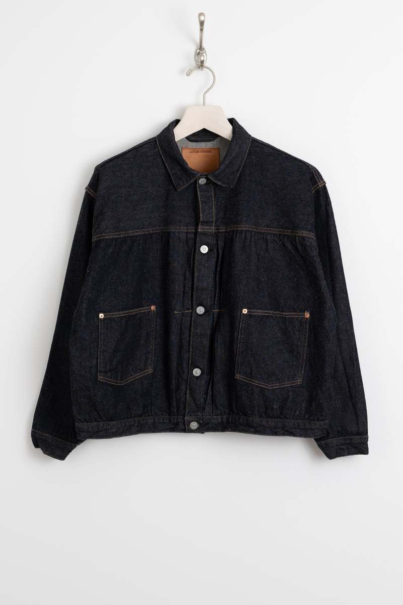 KAPTAIN SUNSHINE Denim Tracker 2P Jacket - Indigo One Wash
