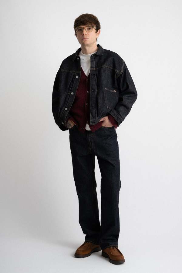 KAPTAIN SUNSHINE Denim Tracker 2P Jacket - Indigo One Wash