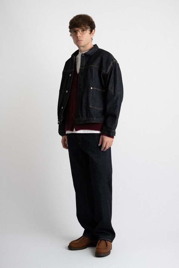 KAPTAIN SUNSHINE Denim Tracker 2P Jacket - Indigo One Wash