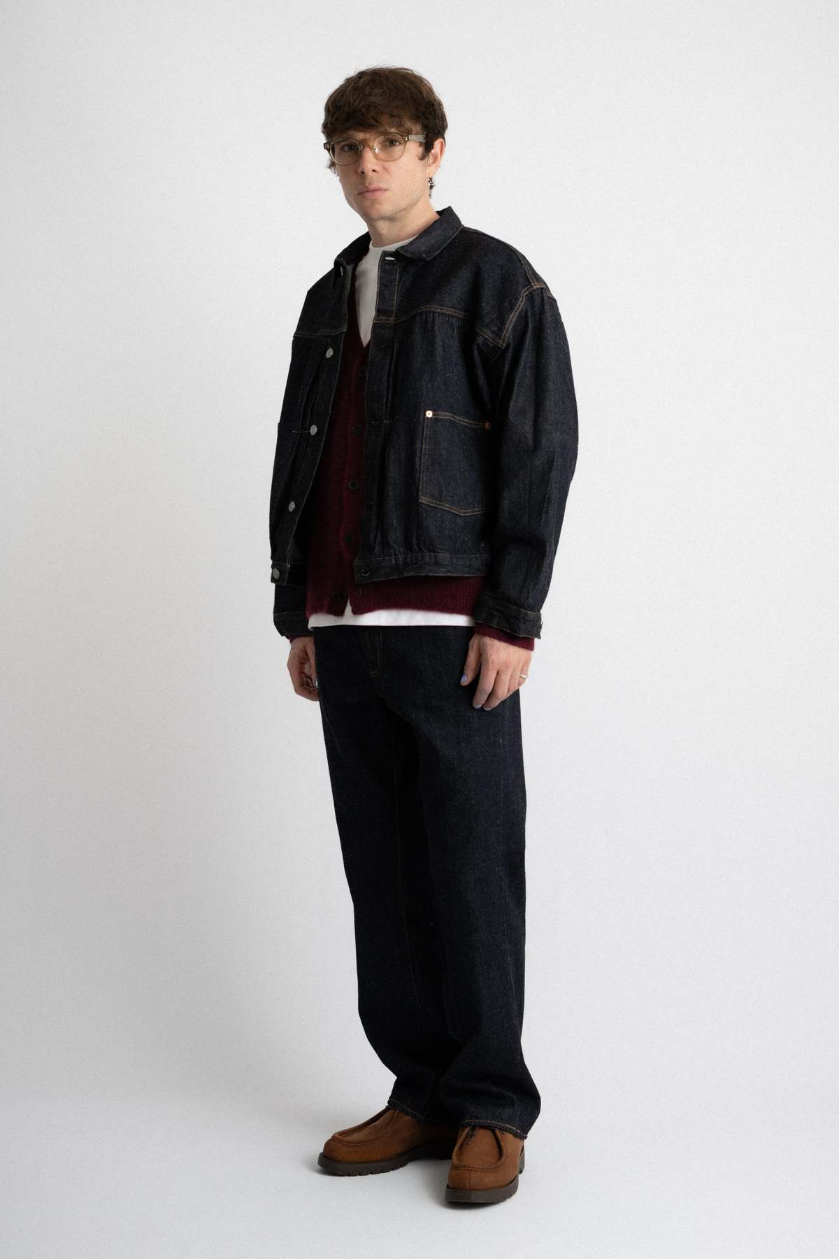 KAPTAIN SUNSHINE Denim Tracker 2P Jacket - Indigo One Wash