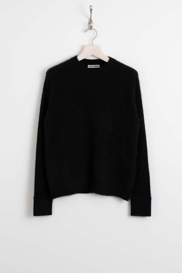 KAPTAIN SUNSHINE Royal Alpaca Knit Pullover - Black