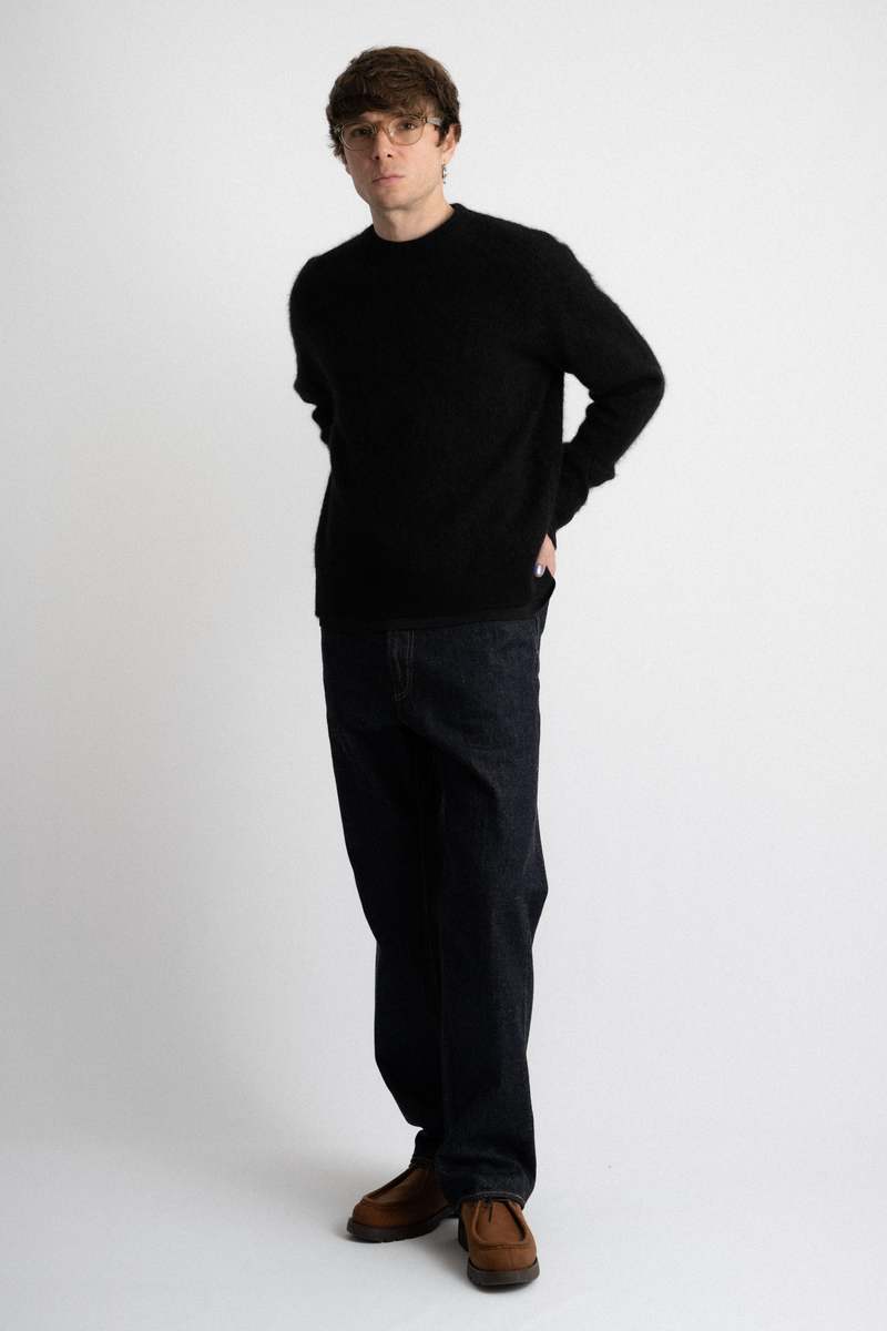 KAPTAIN SUNSHINE Royal Alpaca Knit Pullover - Black