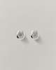 Annika Inez Sloping Hinge Hoops - Silver/Gold - Thumbnail 4
