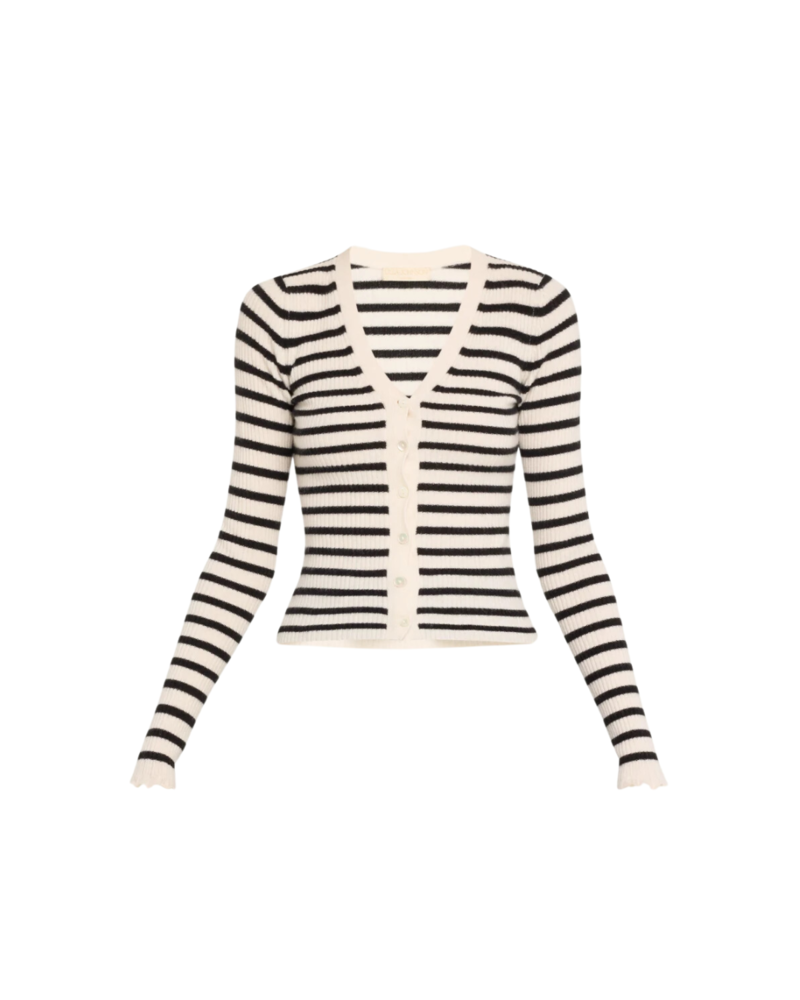Ulla Johnson Aeris Cardigan - Noir Stripe Ulla Johnson Aeris Cardigan - Noir Stripe