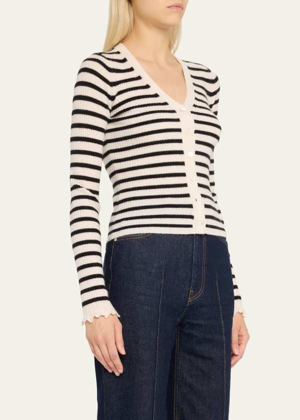 Ulla Johnson Aeris Cardigan - Noir Stripe Ulla Johnson Aeris Cardigan - Noir Stripe
