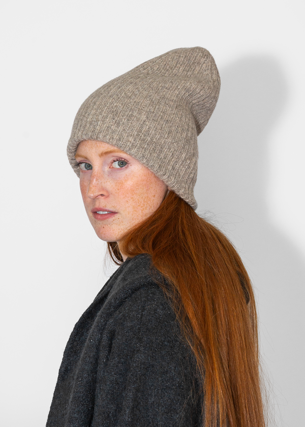 Lauren Manoogian Soft Rib Beanie - Dust | Garmentory