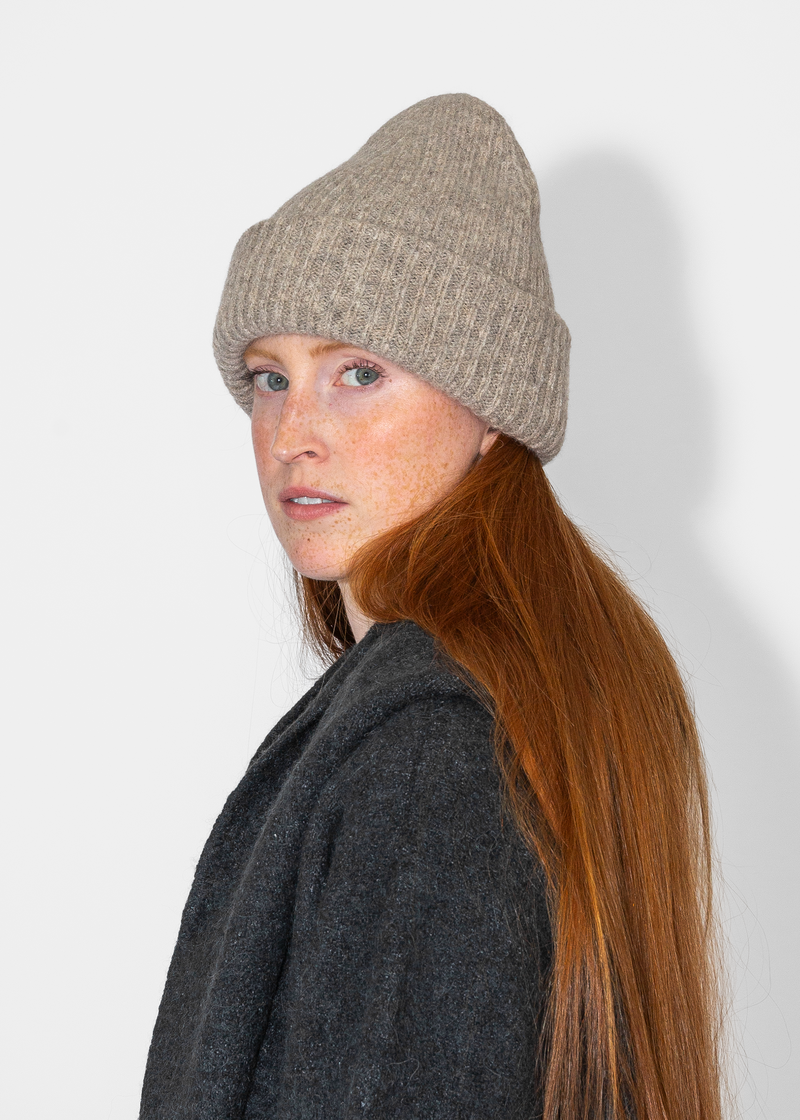 Lauren Manoogian Soft Rib Beanie - Dust | Garmentory
