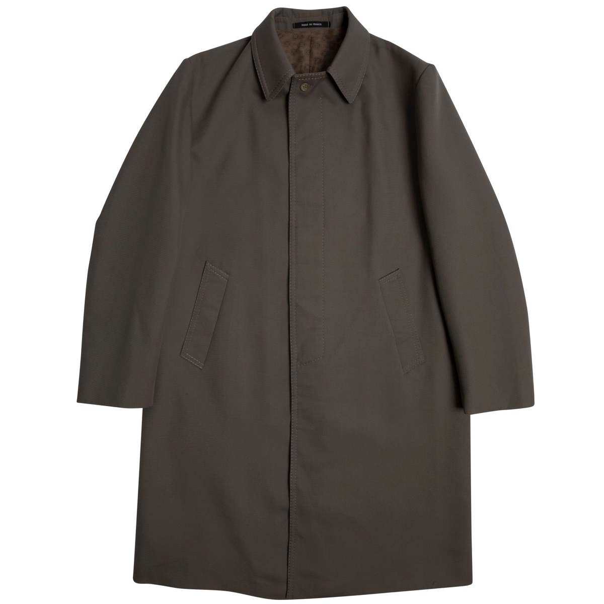 cyclone Trevira Tabby Weave Balmacaan Coat - Brown Moonstone - Image 1 of 7