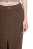 Oude Waag Felt Midi Skirt - Umber - Thumbnail 4