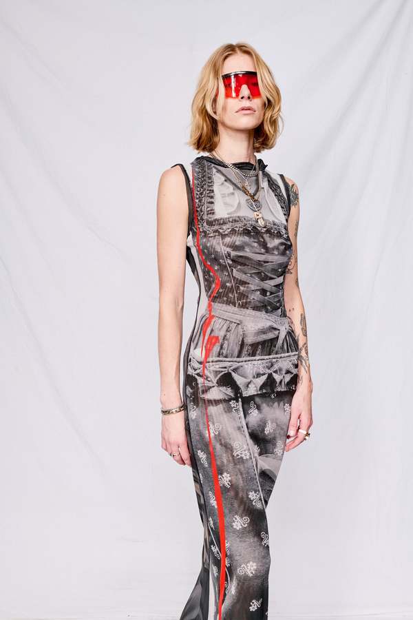ottolinger mesh maxi dress Mesh Maxi Dress