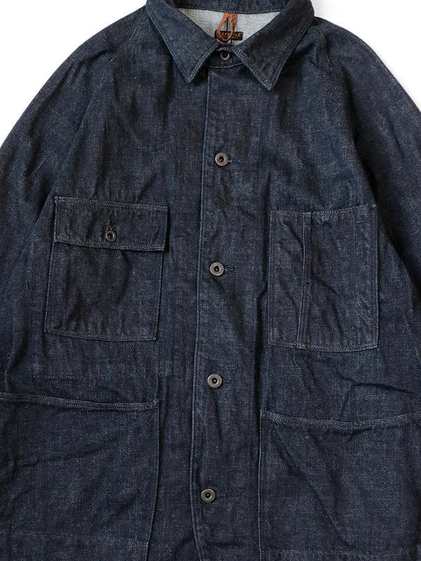 Kapital 12oz Denim Cactus Coverall Black Thread Ver. - Indigo