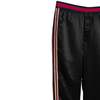 Sundazed Satin Weave Acatate Embroidered Grosgrain Stripe Joggers - Black - Thumbnail 3