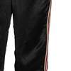 Sundazed Satin Weave Acatate Embroidered Grosgrain Stripe Joggers - Black - Thumbnail 6