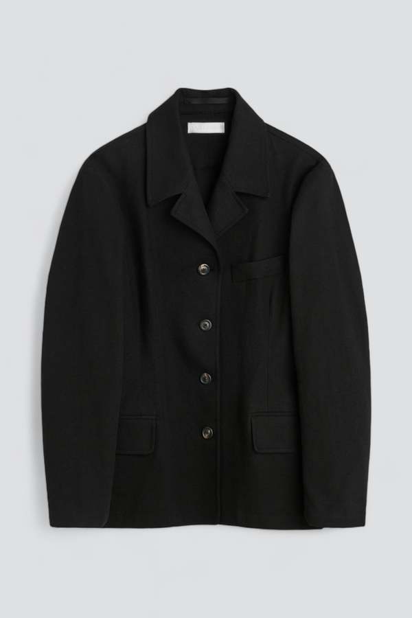 our legacy ブラック Sweep テーラードジャケット Our Legacy Draping Canvas Sweep Blazer - Black | Garmentory