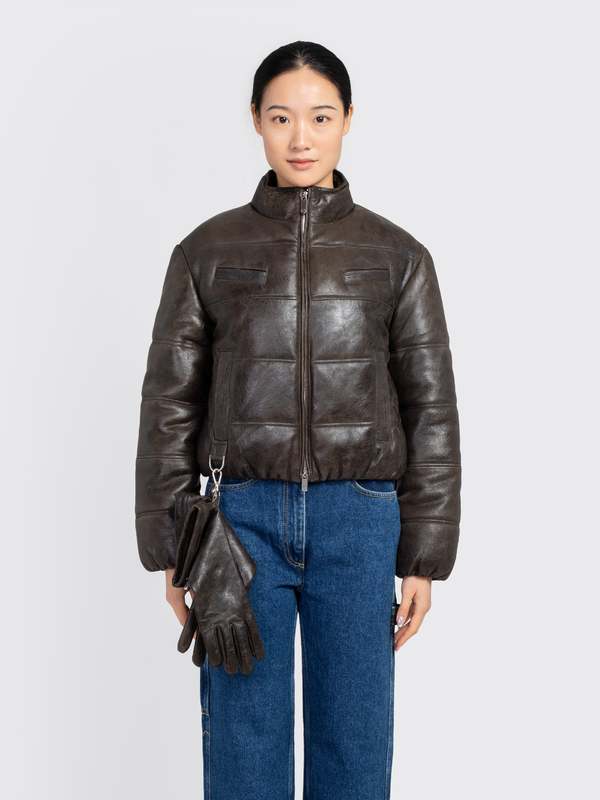 Saks Potts Franklin Coat - Distressed Brown | Garmentory