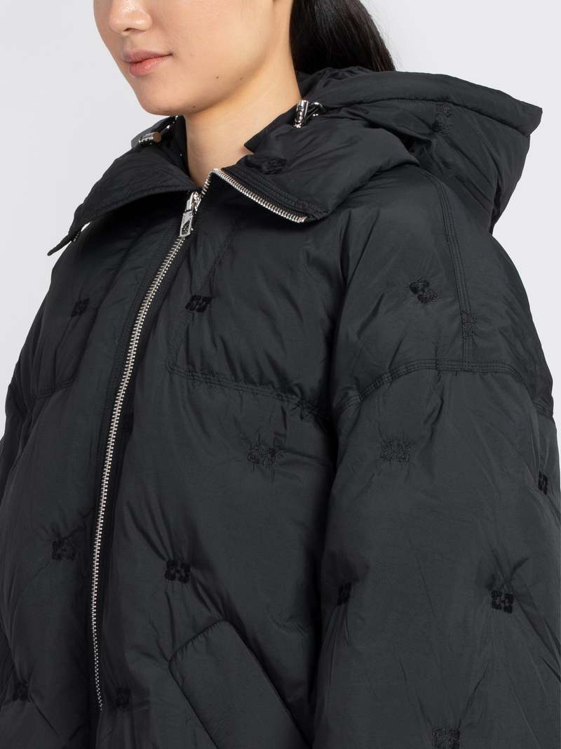 Ganni Nylon Tech Puffer Midi Jacket | Garmentory