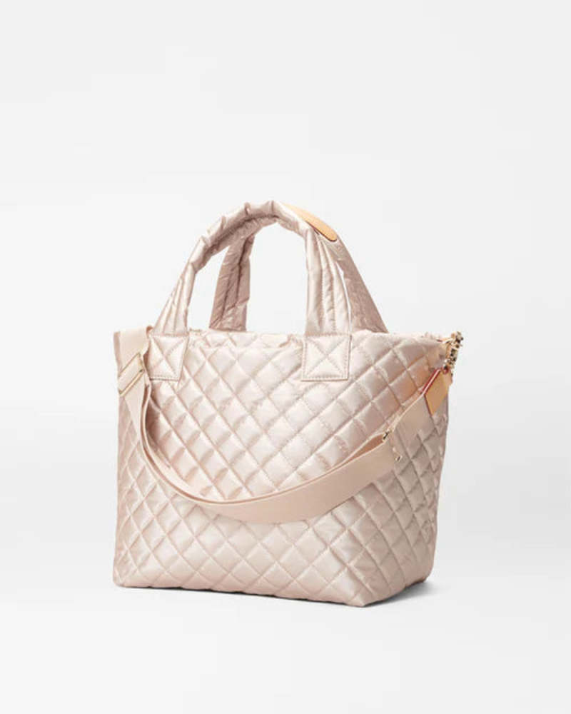 MZ Wallace Small Metro Tote Deluxe Pale Rose Gold Metallic