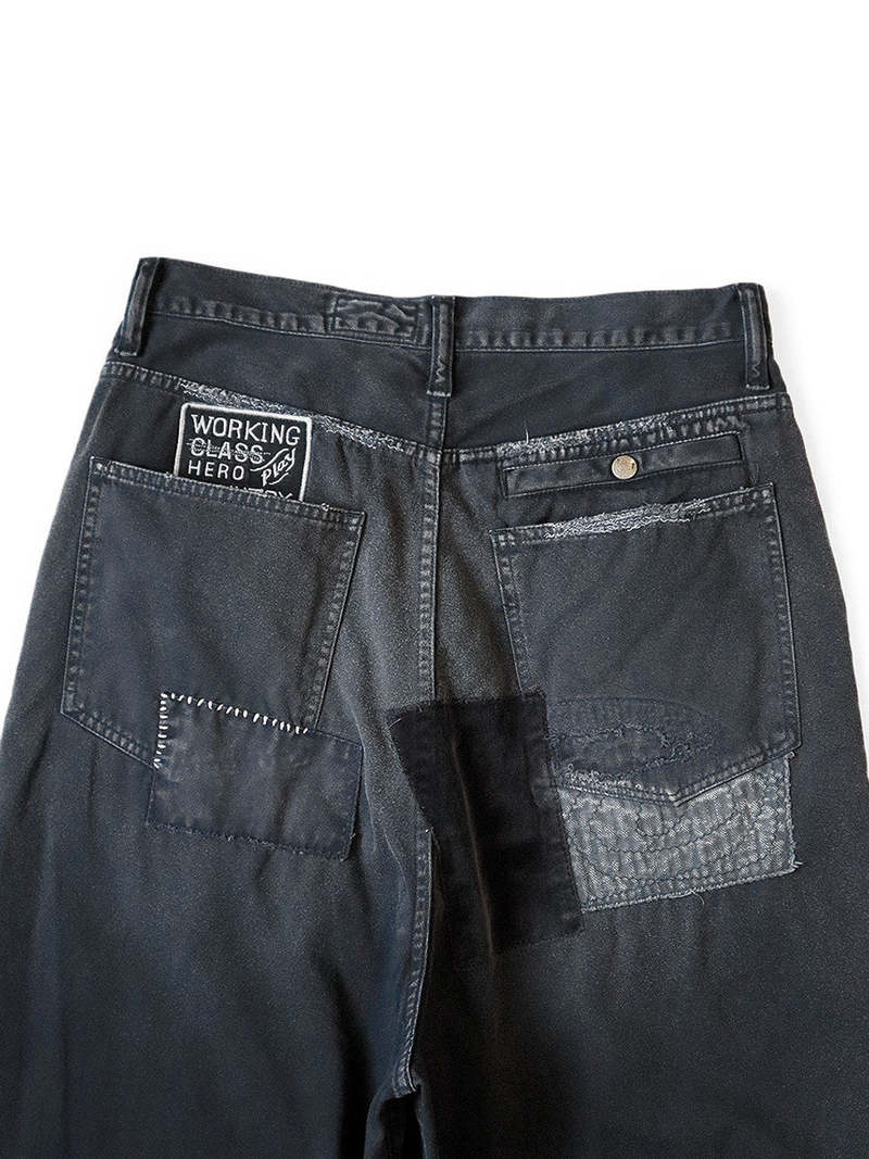 Kapital KATSURAGI Port Baggy Pants - Black | Garmentory