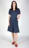 Birds of North America Crag Martin Dress - Navy - Thumbnail 1