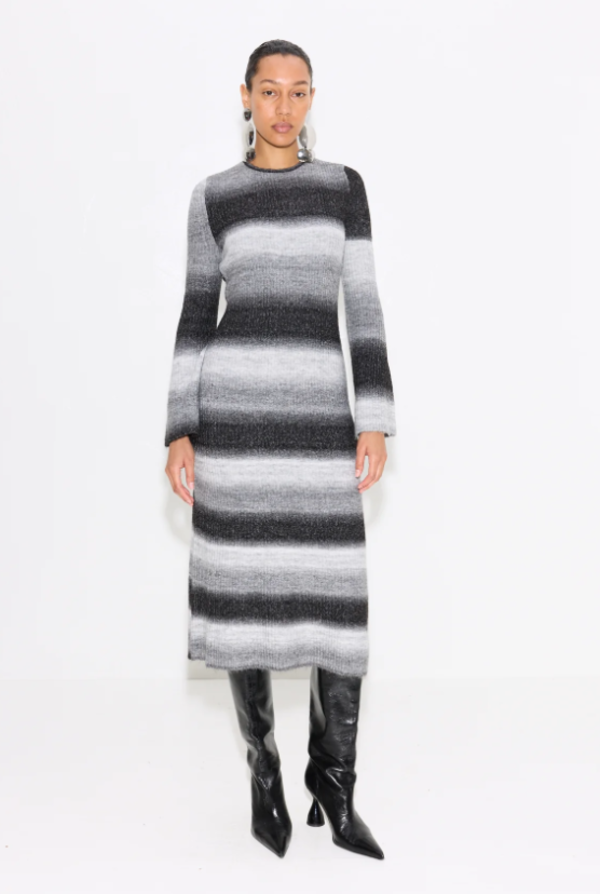 Simon Miller Axon Dress - Black/Macadamia Multi on Garmentory Simon Miller Axon Dress - Black/Macadamia Multi on Garmentory