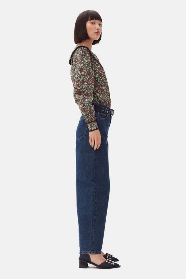 Ganni Cotton Shirt - Floral Print | Garmentory