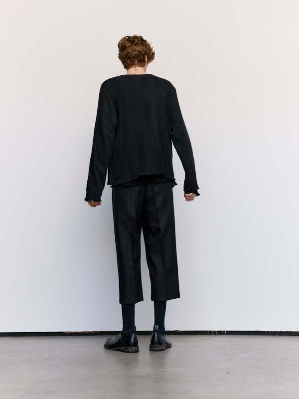Our Legacy Crochet Stripe Double Lock Longsleeve - Black